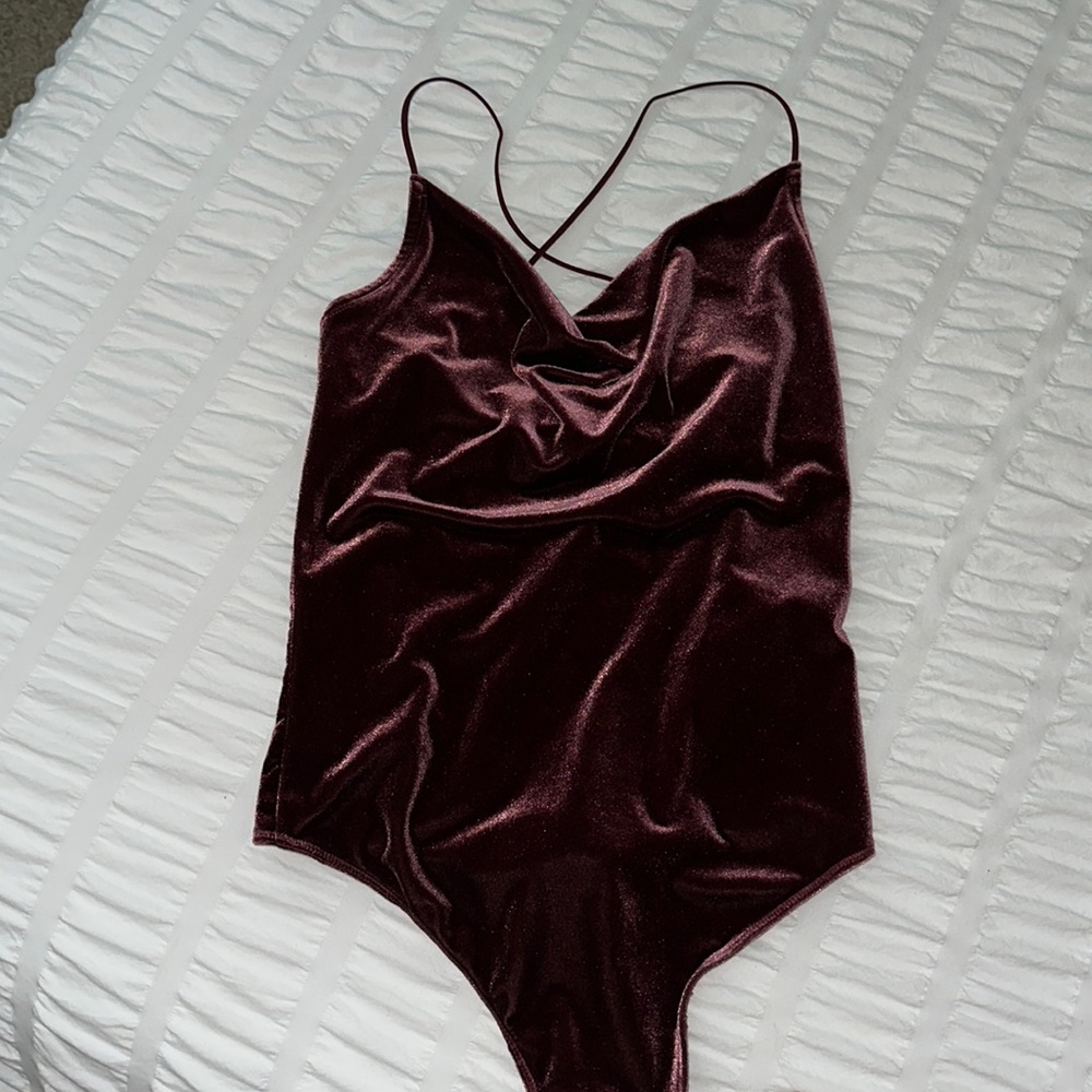 Velvet bodysuit